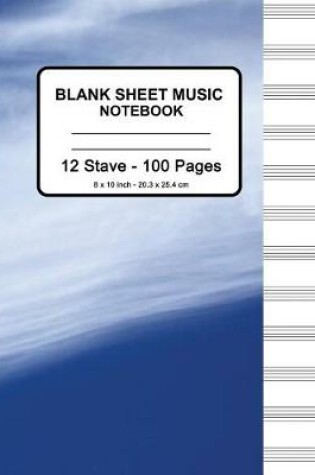 Cover of Blank Sheet Music Notebook - Blue Sky