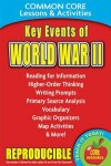Book cover for Key Events of World War II Common Core Lessons & Activities