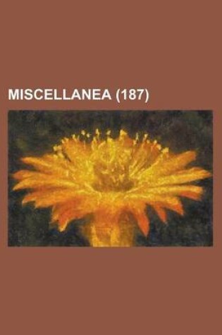 Cover of Miscellanea (187)