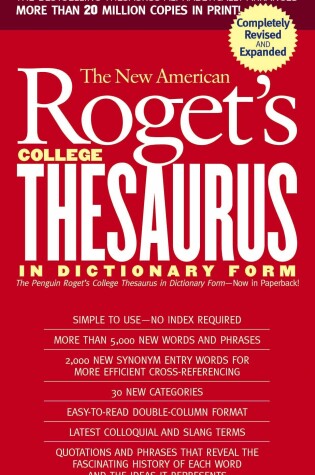 Cover of New American Roget's College Thesaurus in Dictionary Form (Revised & Updated)