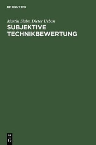 Cover of Subjektive Technikbewertung