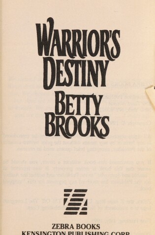 Cover of Warrior's Destiny:Lovegram