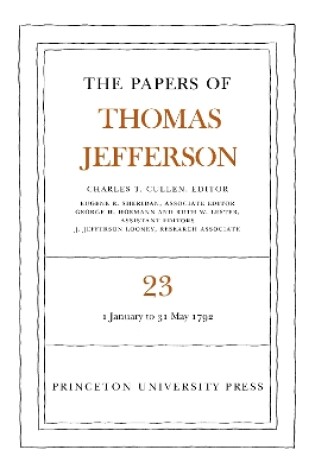 Cover of The Papers of Thomas Jefferson, Volume 23