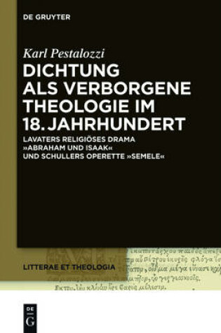 Cover of Dichtung ALS Verborgene Theologie Im 18. Jahrhundert