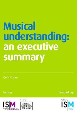 Cover of Musical understanding