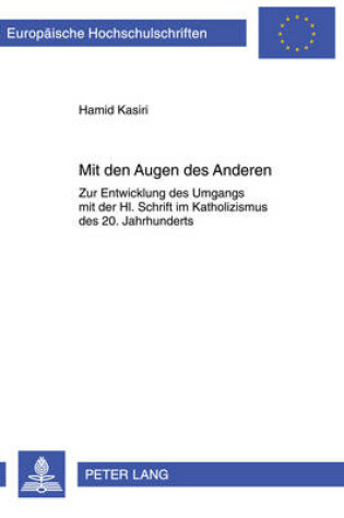 Cover of Mit Den Augen Des Anderen