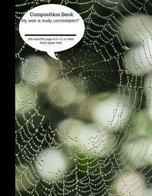 Book cover for Composition Book My Web Is Really Comfortable Web Spider 100 Sheet/200 Pages 8.5