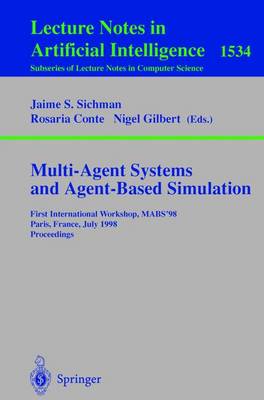 Cover of Multi-Agent Systems and Agent-Based Simulation