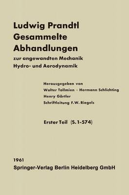 Book cover for Ludwig Prandtl Gesammelte Abhandlungen