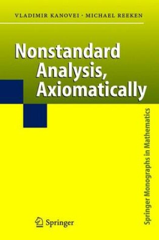 Cover of Nonstandard Analysis, Axiomatically