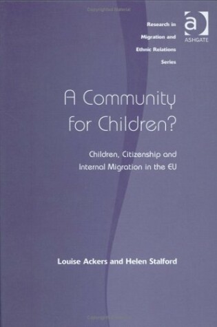 Cover of A Community for Children?