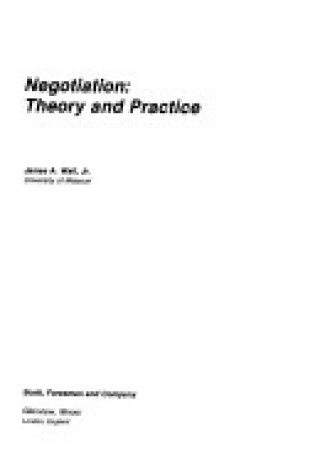 Cover of Negotiation