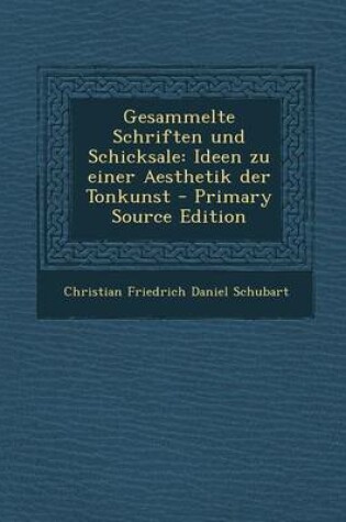Cover of Gesammelte Schriften Und Schicksale