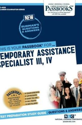 Cover of Temporary Assistance Specialist III, IV (C-4928)