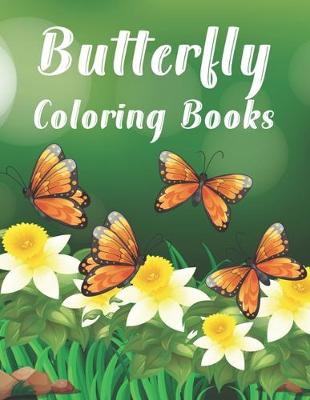 Book cover for Butterfly Coloring Books