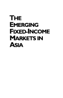 Book cover for Emerging Fixed-Income Markets in Asia