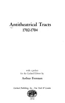 Book cover for Anti-Theat Trct 1702