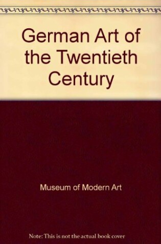 Cover of German Art of the Twentieth Century