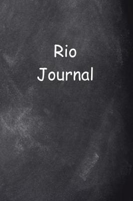 Book cover for Rio Journal Chalkboard Design