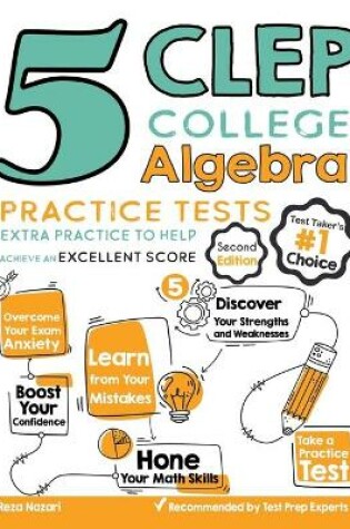 Cover of 5 CLEP College Algebra Practice Tests