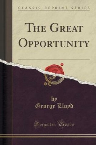 Cover of The Great Opportunity (Classic Reprint)