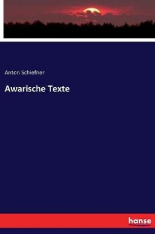Cover of Awarische Texte