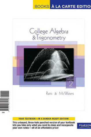 Cover of College Algebra & Trigonometry