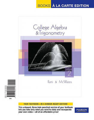 Book cover for College Algebra & Trigonometry