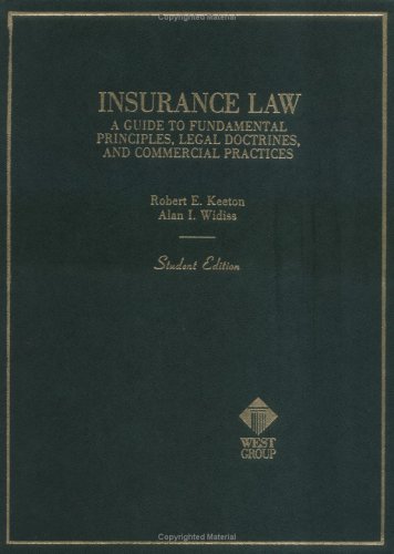 Book cover for Keeton Widiss Basic Ins Law
