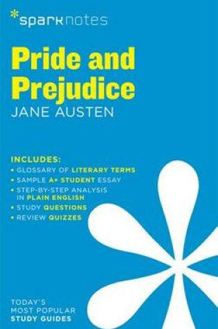 Cover of Pride and Prejudice Sparknotes Literature Guide