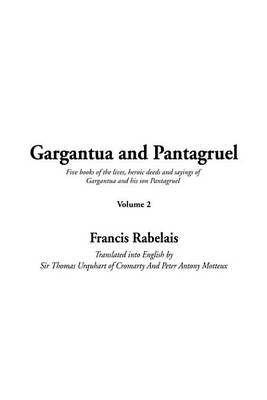 Book cover for Gargantua and Pantagruel, Volume 2