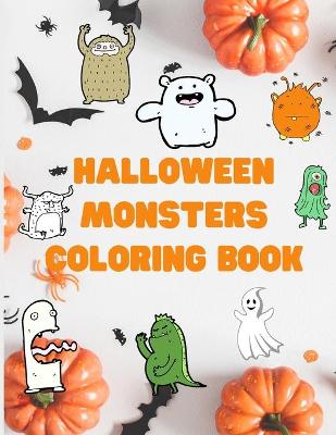 Book cover for Halloween Monsters Coloring Book