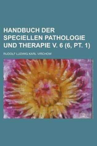 Cover of Handbuch Der Speciellen Pathologie Und Therapie V. 6 (6, PT. 1)