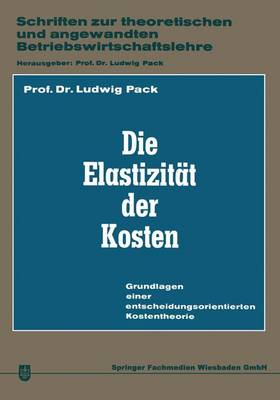 Book cover for Die Elastizität der Kosten