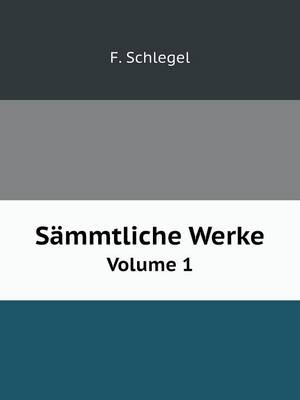 Book cover for Sämmtliche Werke Volume 1