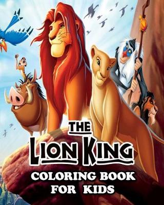 Book cover for The Lion King Coloring Book for Kids