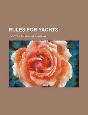 Book cover for Rules for Yachts