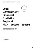 Cover of Local Government Financial Statistics