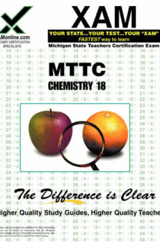 Cover of Mttc Chemistry 18 Teacher Certification Test Prep Study Guide