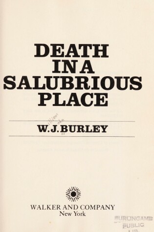 Cover of Death in Salubrious