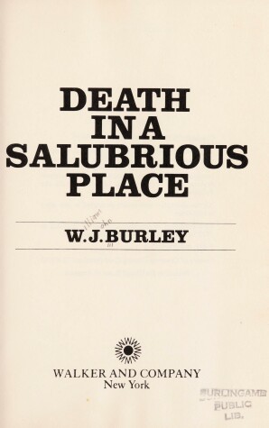 Book cover for Death in Salubrious