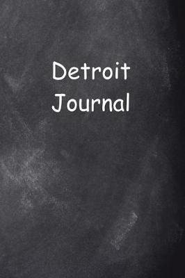 Book cover for Detroit Journal Chalkboard Design