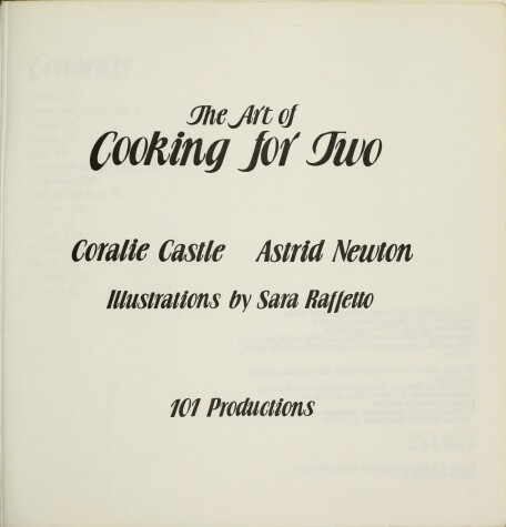 Book cover for Art of Cooking for Two