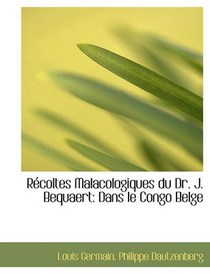 Book cover for R Coltes Malacologiques Du Dr. J. Bequaert