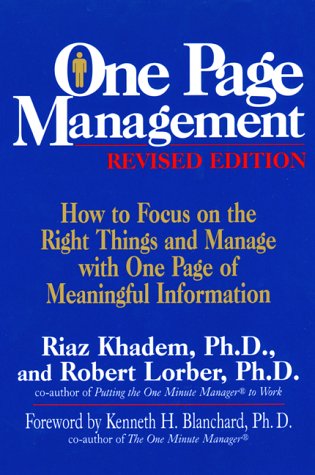 Book cover for One Page Management