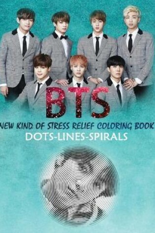Cover of BTS dots lines spirals coloring book