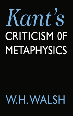 Cover of Kant's Criticism of Metaphysics