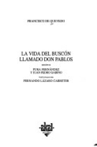 Cover of La Vida del Buscon Llamado Don Pablos