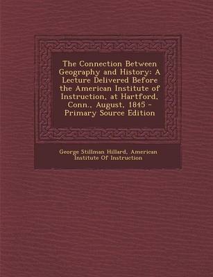 Book cover for The Connection Between Geography and History