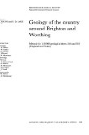 Cover of Geology of the Country Around Brighton and Worthing